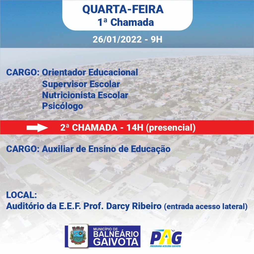 Cronograma de Escolha de Vagas ACT 2022 Notícias Prefeitura